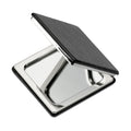 Doppio specchio quadrato con chiusura magnetica e rivestimento in PU | GLOW MO7520