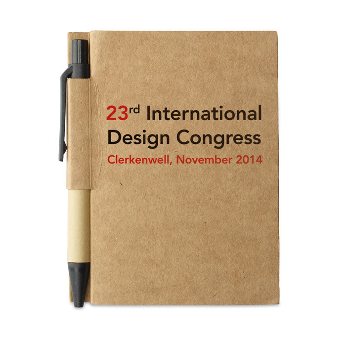 Gerecycled notitieboek met pen | CARTOPAD - MO7626