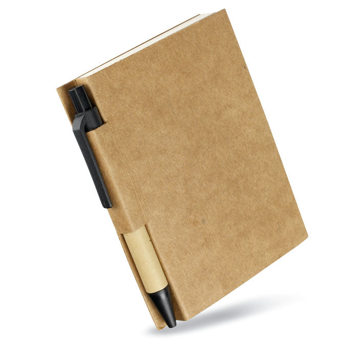 Cuaderno Reciclado Con Bolígrafo | CARTOPAD - MO7626