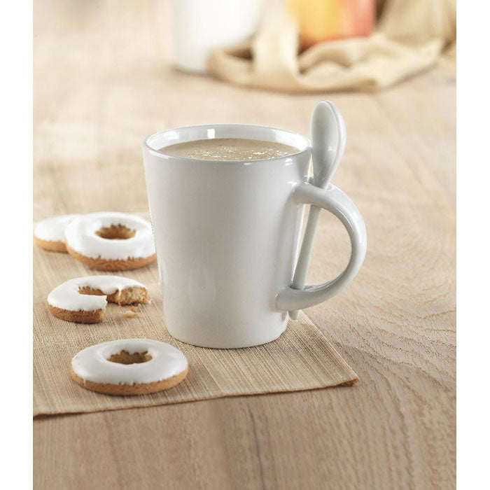 Sublimation Mug With Spoon | SUBLIMKONIK - MO8442