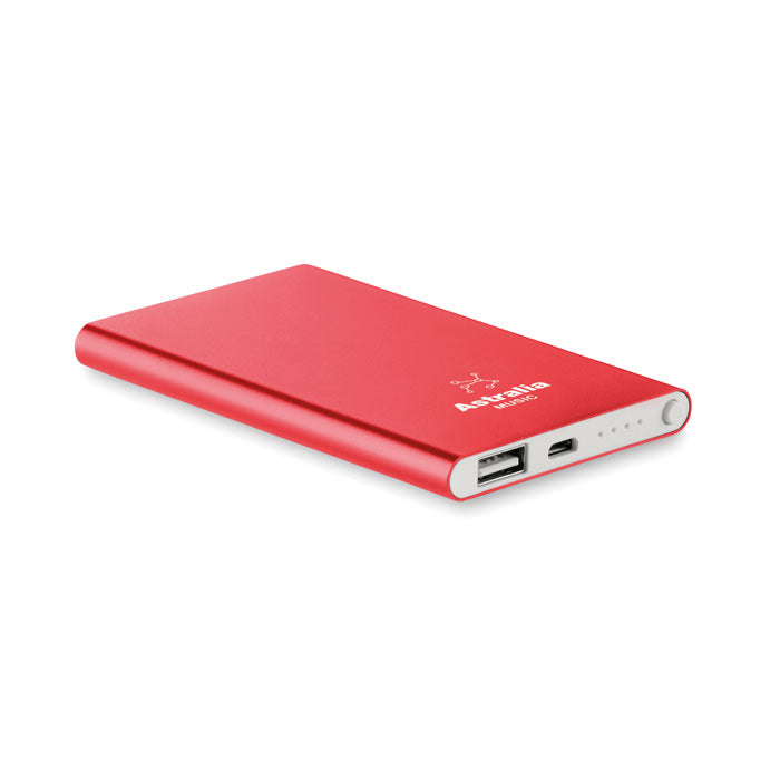 Flat Power Bank 4000mAh POWERFLAT MO8735 | Organic Blank
