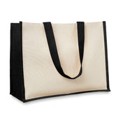 Jute And Canvas Shopping Bag | CAMPO DE FIORI - MO8967