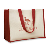 Jute And Canvas Shopping Bag | CAMPO DE FIORI - MO8967