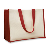 Jute And Canvas Shopping Bag | CAMPO DE FIORI - MO8967