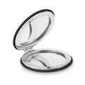 Doppelspiegel mit PU-Bezug und Magnetverschluss | GLOW ROUND MO9008
