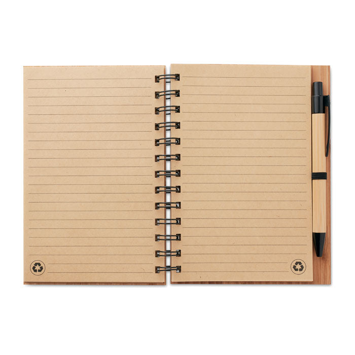 Bamboo Notebook With Pen Lined | BAMBLOC - MO9435