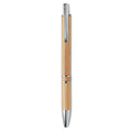 Penna a sfera a scatto con fusto in bambù - Inchiostro blu | BERN BAMBOO MO9482