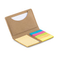 Kraft Paper Card Holder with Sticky Notes and Page Markers | FOLDNOTE MO9541
