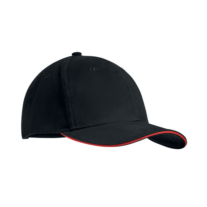 Brushed Heavy Cotton 6 Panel Ba | MO9643 | Organic Black – Organic