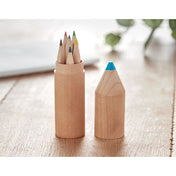 6 Pencils In Wooden Box | PETIT COLORET - MO9875