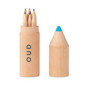 6 Pencils In Wooden Box | PETIT COLORET - MO9875