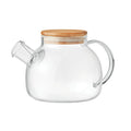 Theepot van borosilicaatglas 850ml met infuser en bamboedeksel | MUNNAR MO9963