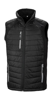 Black Compass Padded Softshell Gilet - 08533