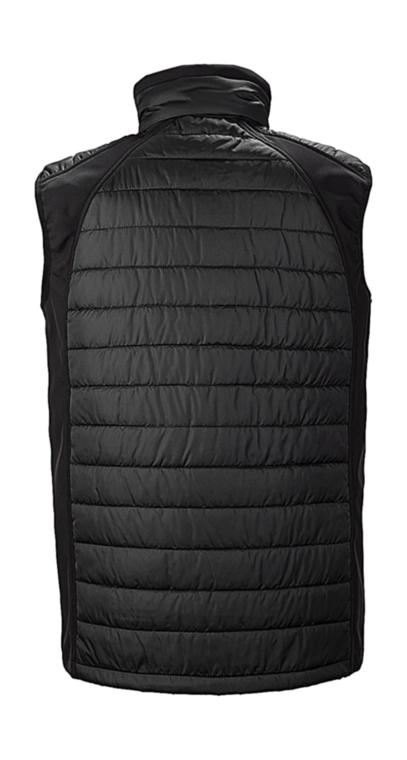 Black Compass Padded Softshell Gilet - 08533