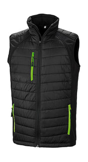 Black Compass Padded Softshell Gilet - 08533