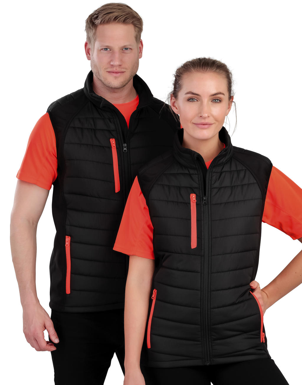 Black Compass Padded Softshell Gilet - 08533