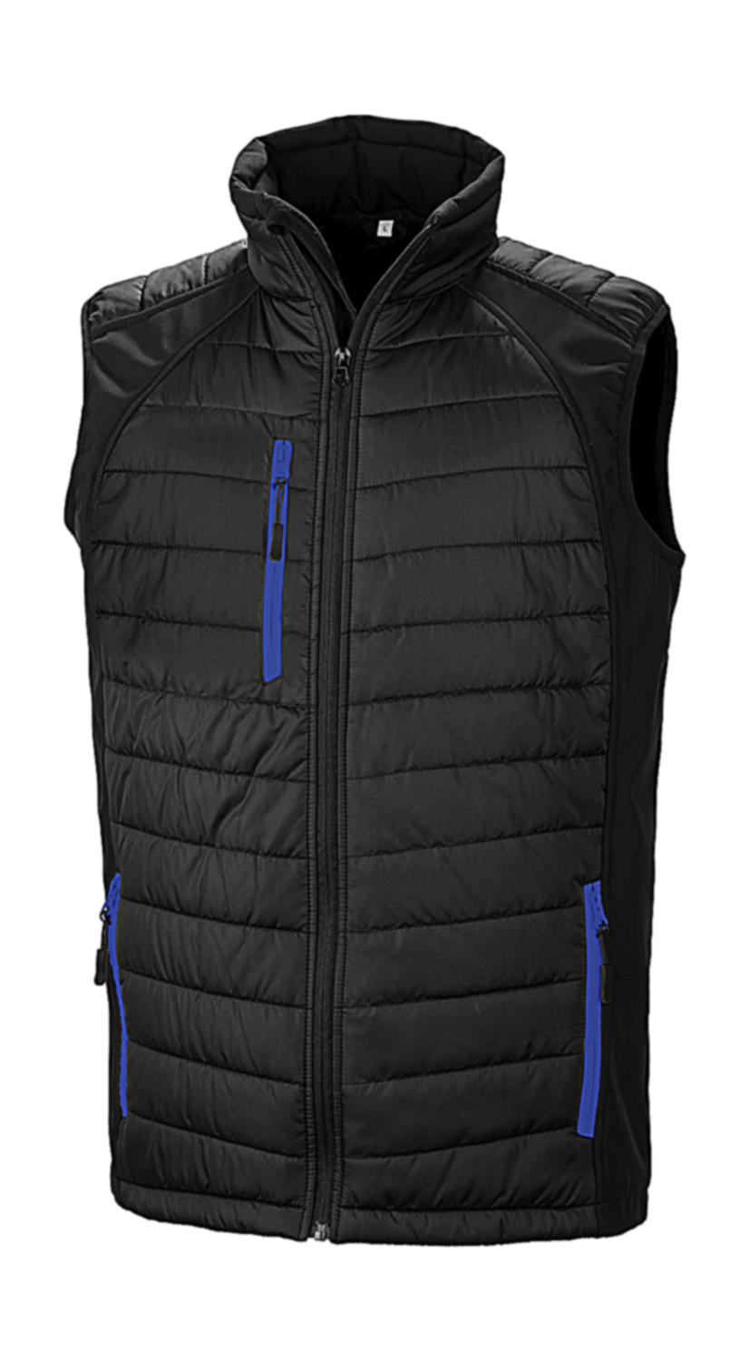 Black Compass Padded Softshell Gilet - 08533