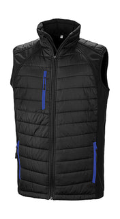 Black Compass Padded Softshell Gilet - 08533