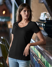 Women's Luxury V-Neck Tee - Tailoret Fit - 160 g/m² | 13054