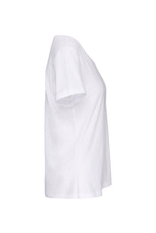Dames T-shirt met korte mouwen van biologisch katoen met onafgewerkte halslijn - 110 g/m² - K399
