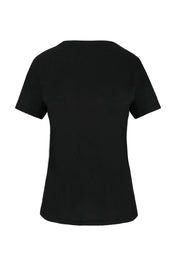Dames T-shirt met korte mouwen van biologisch katoen met onafgewerkte halslijn - 110 g/m² - K399