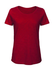 Camiseta flameada orgánica para mujer - 18542