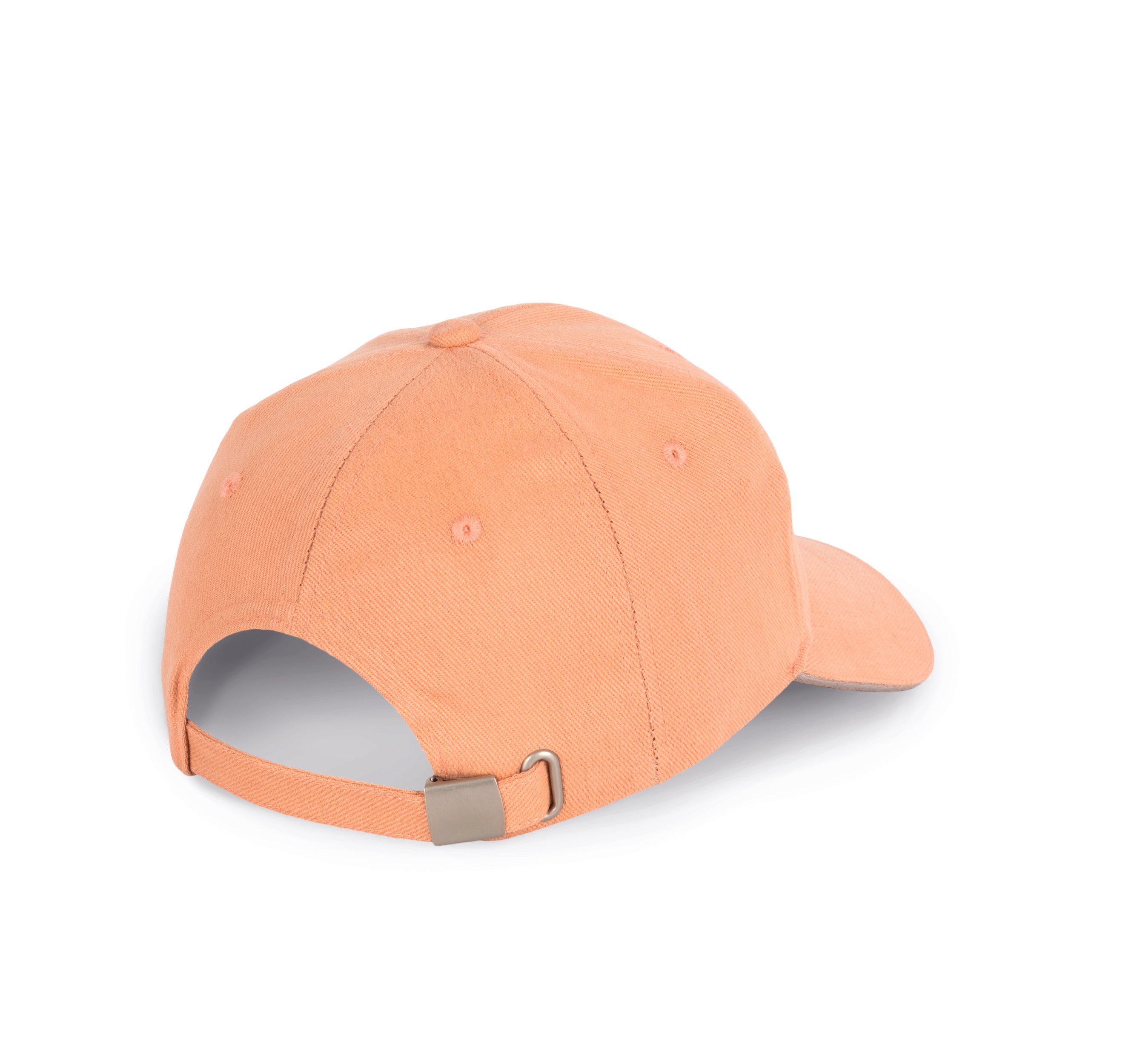 Cap In Organisch Katoen Met Contrasterende Sandwichklep - 6 panelen - KP198