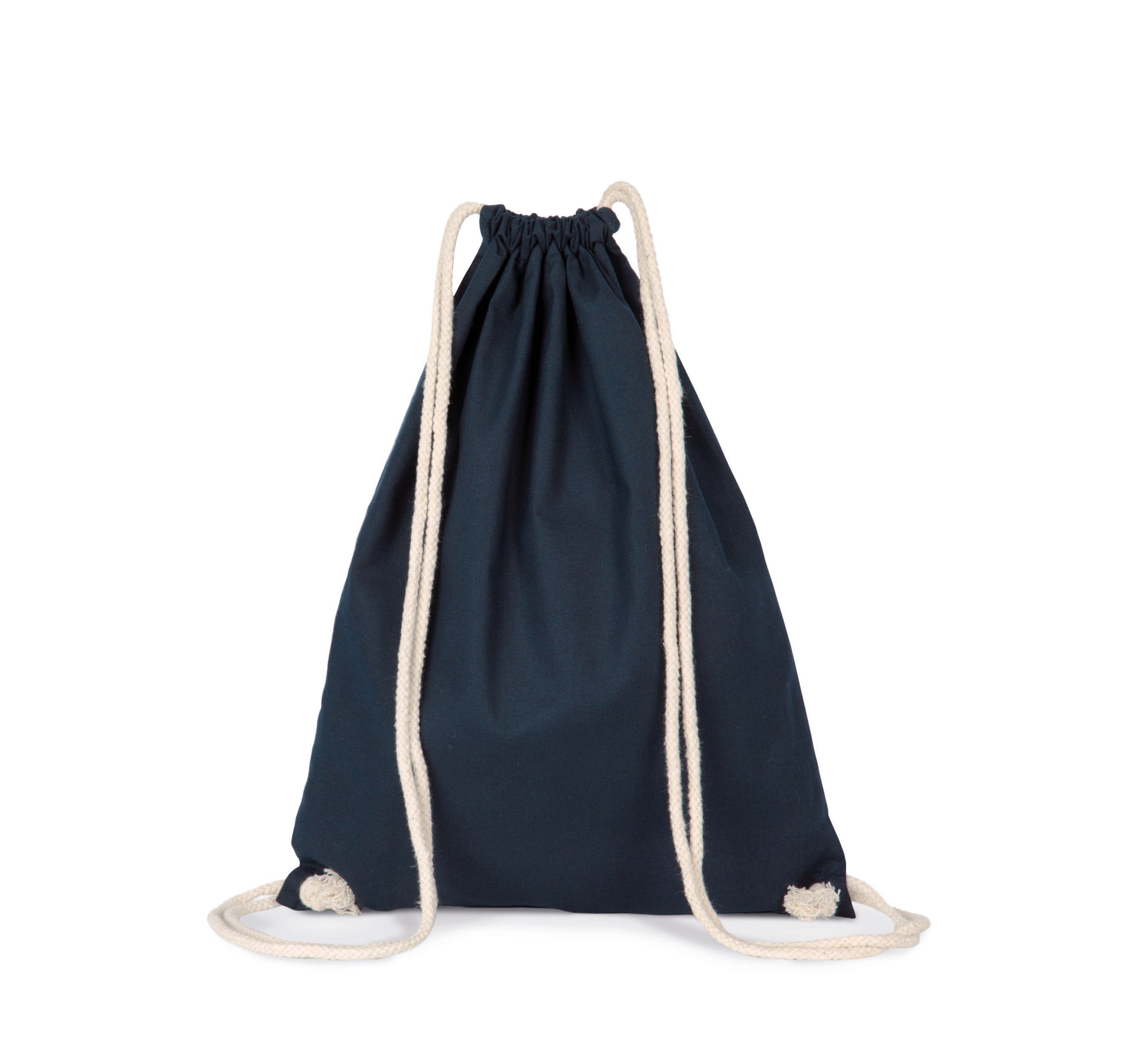 Organic Cotton Backpack With Drawstring Carry Handles - KI0139