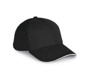Cap In Organisch Katoen Met Contrasterende Sandwichklep - 6 panelen - KP198