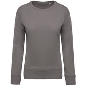 Ladies’ Organic Cotton Crew Neck Raglan Sleeve Sweatshirt - K481