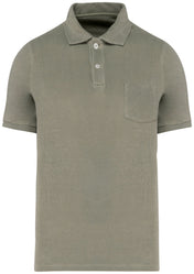 Men's Terry Towel Polo Shirt - Made in Portugal - 210gsm - NS227