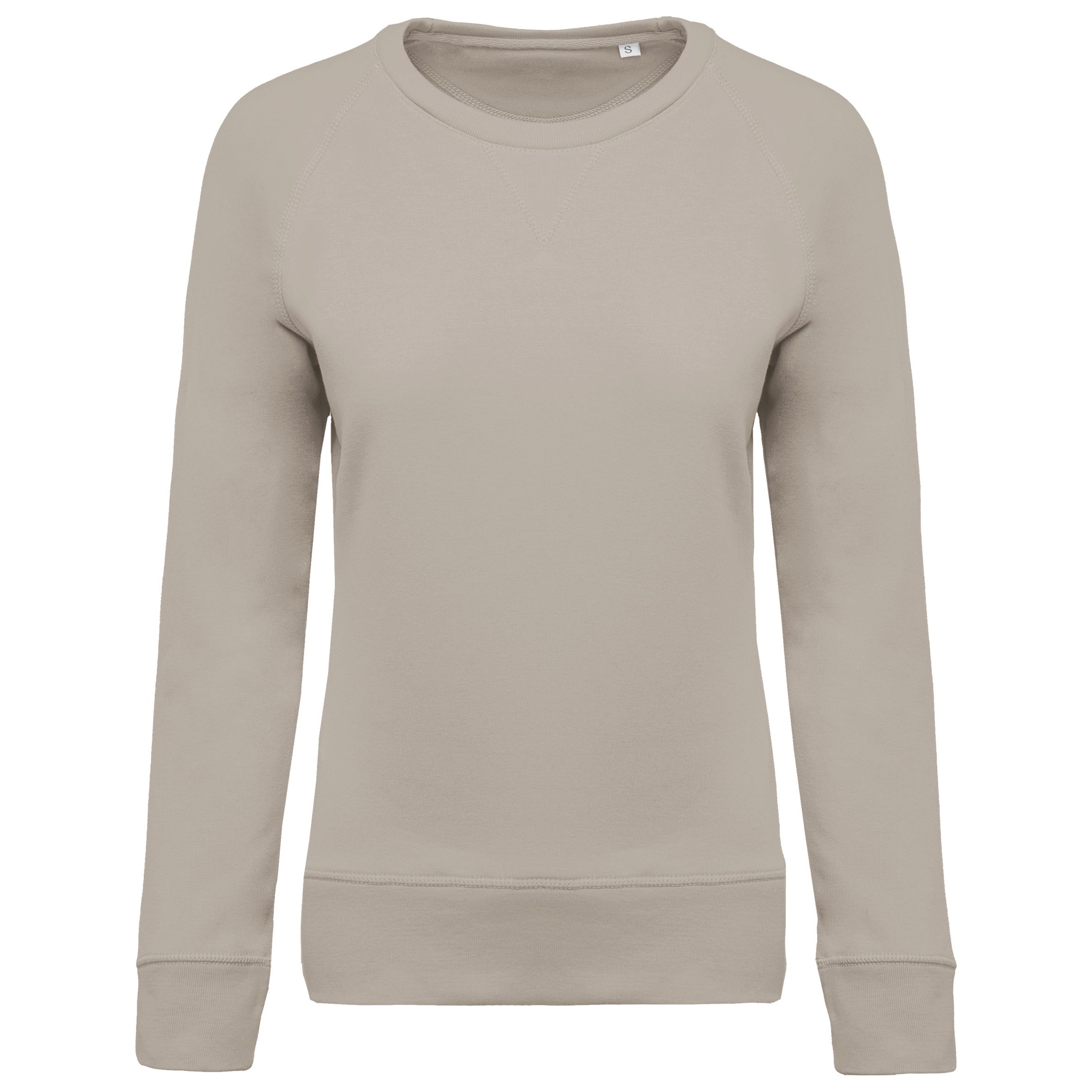 Ladies’ Organic Cotton Crew Neck Raglan Sleeve Sweatshirt - K481