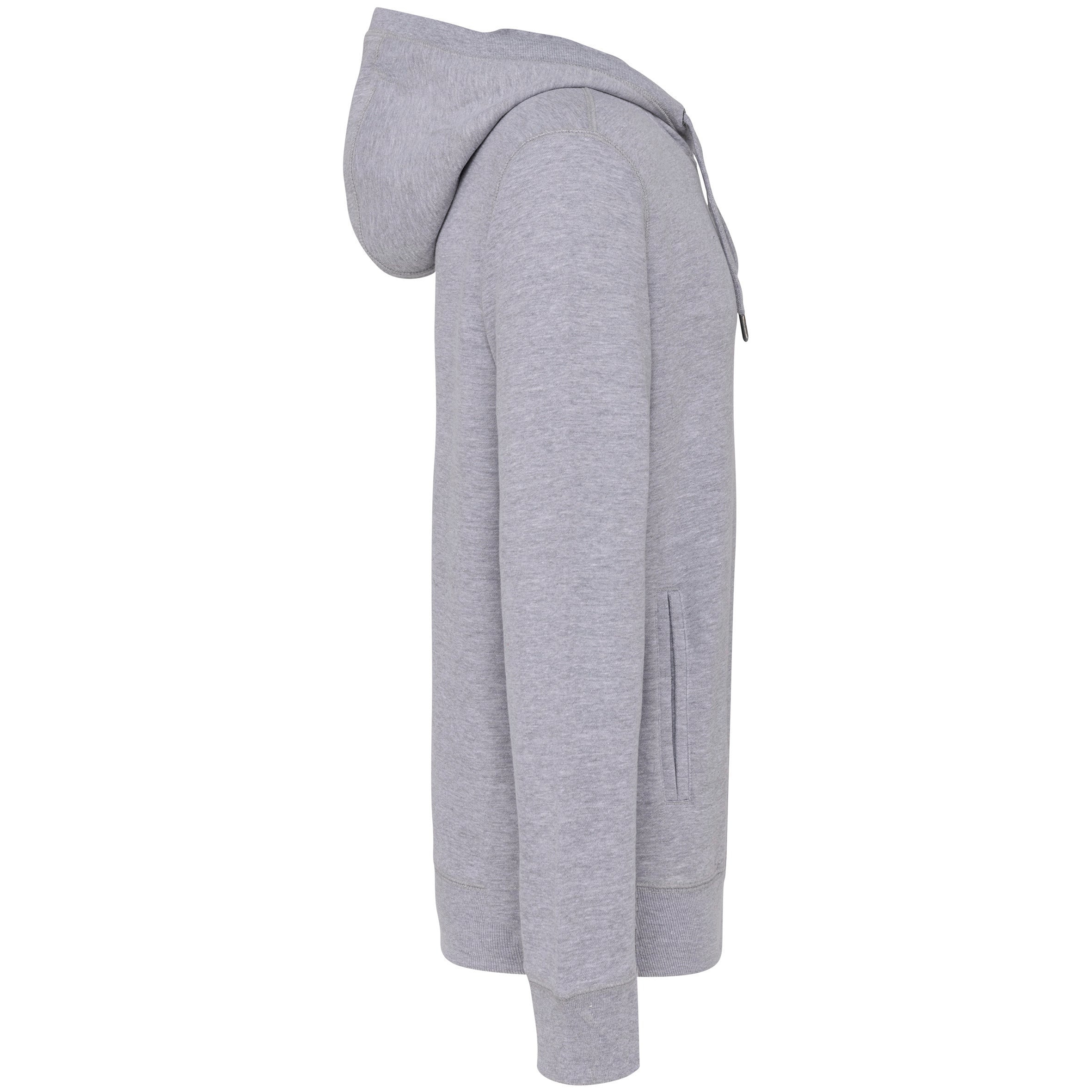 Eco-friendly French Terry Hoodie Sweatshirt With Zip - Unisex - Kariba