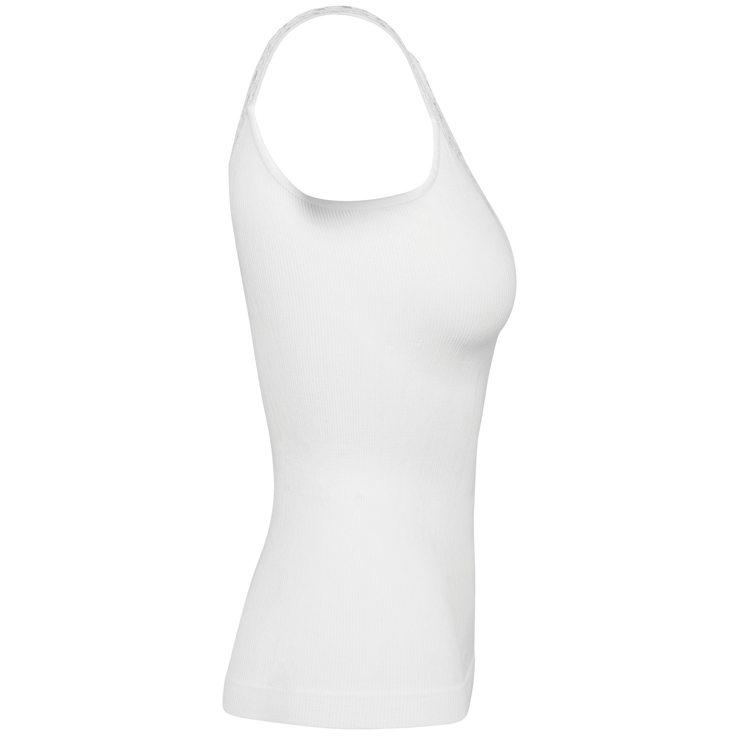 Eco-friendly Seamless Tank Top With Lace - K3043