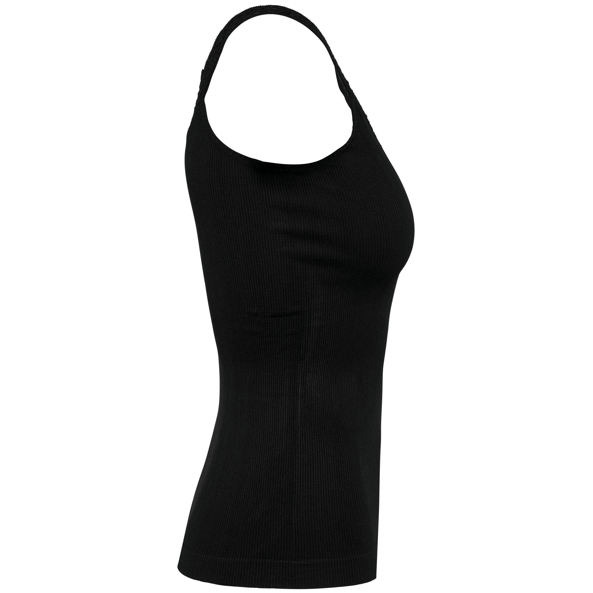 Eco-friendly Seamless Tank Top With Lace - K3043
