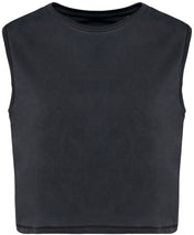 Organic cotton Sleeveless T shirt - Women's Crop Tee - NS342