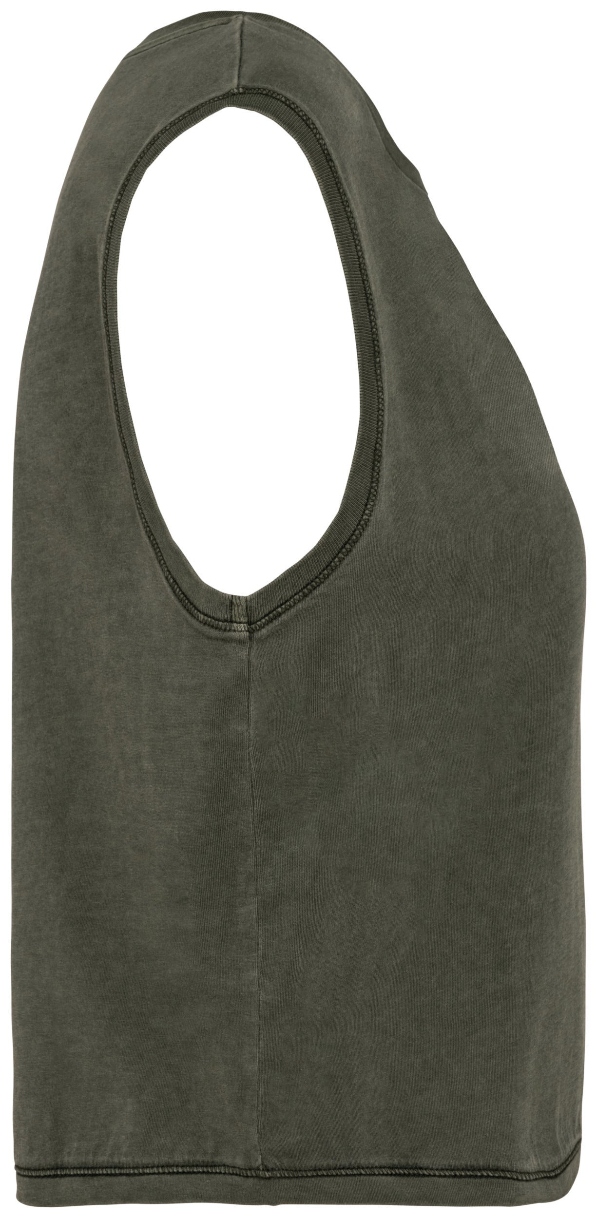 Organic cotton Sleeveless T shirt - Women's Crop Tee - NS342