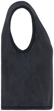 Organic cotton Sleeveless T shirt - Women's Crop Tee - NS342