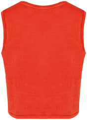 Organic cotton Sleeveless T shirt - Women's Crop Tee - NS342