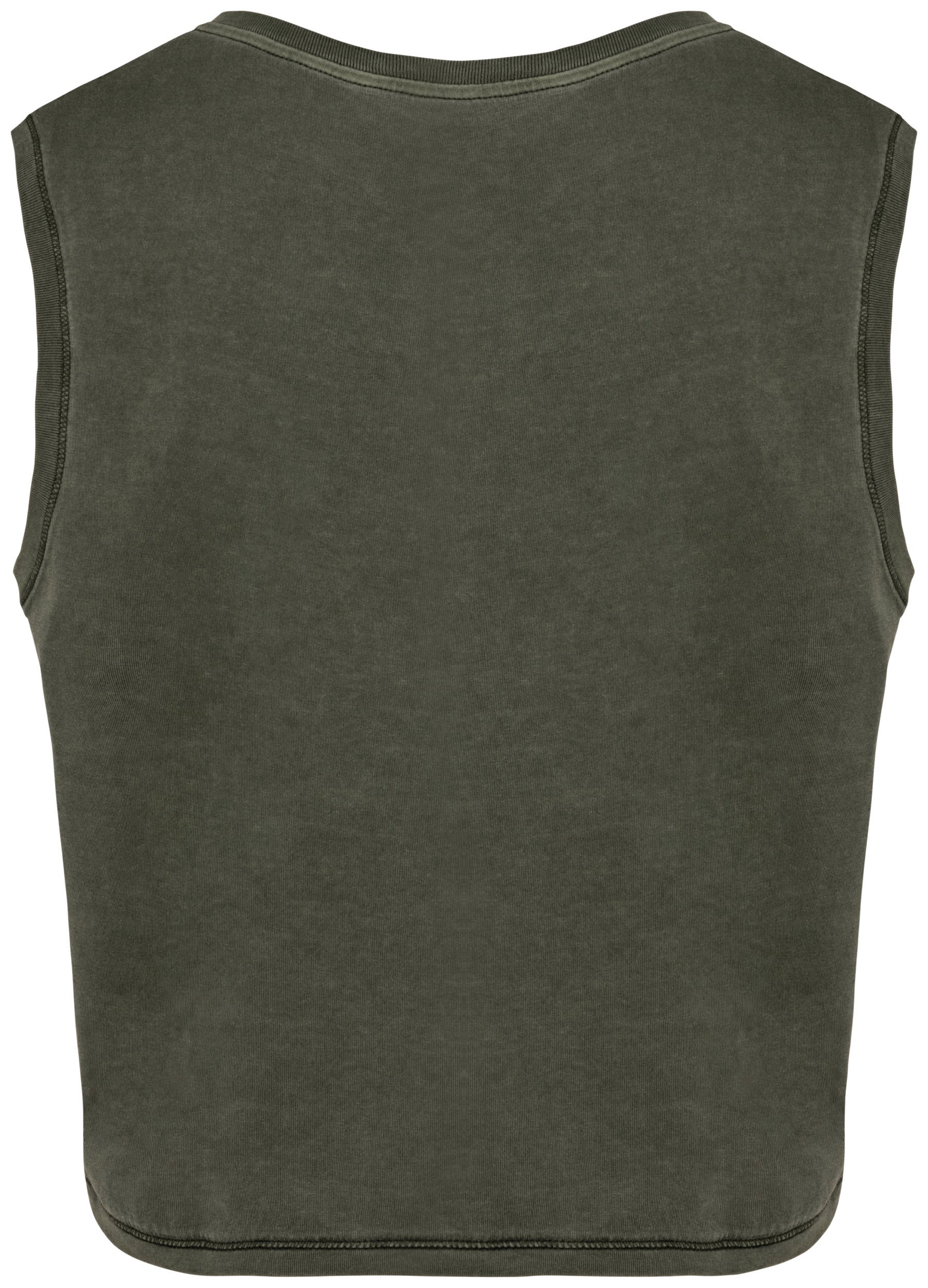 Organic cotton Sleeveless T shirt - Women's Crop Tee - NS342