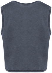 Organic cotton Sleeveless T shirt - Women's Crop Tee - NS342