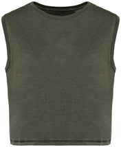Organic cotton Sleeveless T shirt - Women's Crop Tee - NS342