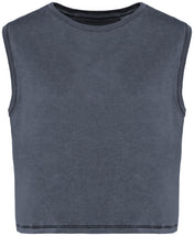 Organic cotton Sleeveless T shirt - Women's Crop Tee - NS342