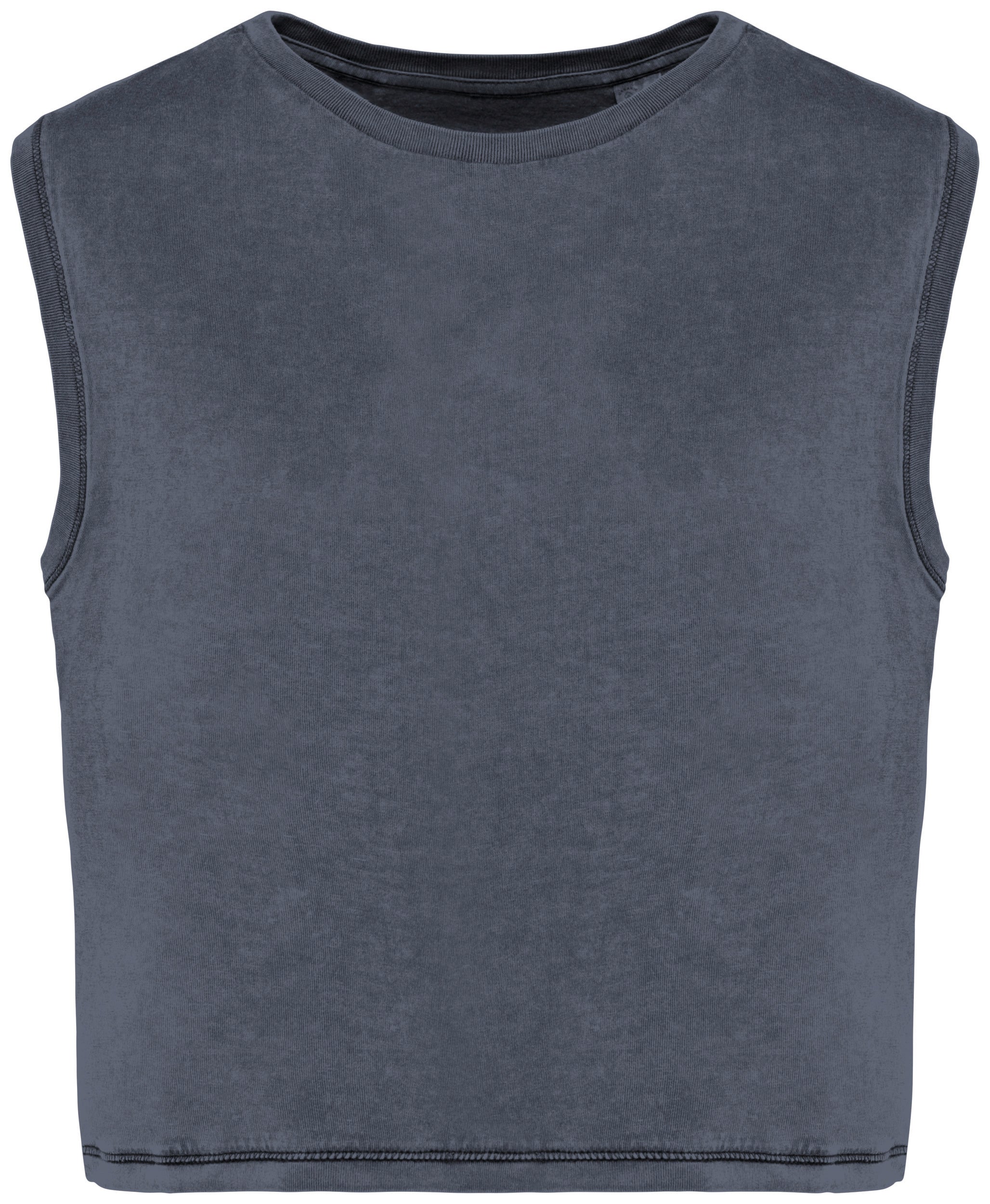 Organic cotton Sleeveless T shirt - Women's Crop Tee - NS342