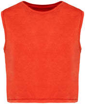 Organic cotton Sleeveless T shirt - Women's Crop Tee - NS342