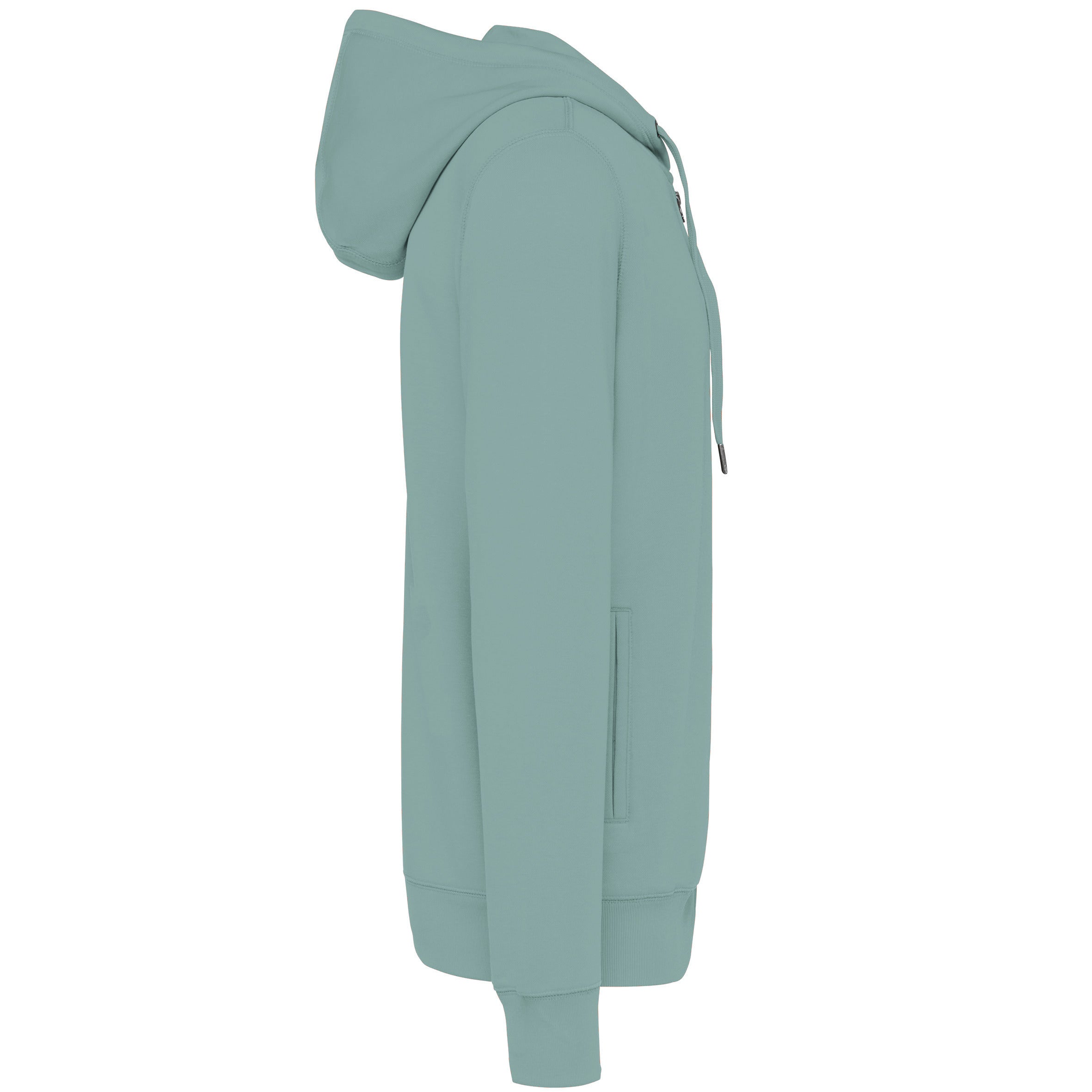 Eco-friendly French Terry Hoodie Sweatshirt With Zip - Unisex - Kariba