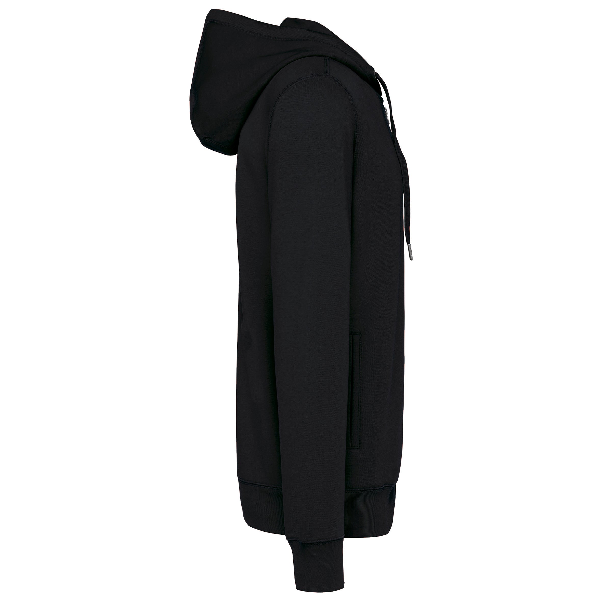 Eco-friendly French Terry Hoodie Sweatshirt With Zip - Unisex - Kariba