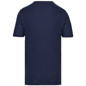 Men's Short-sleeved Organic T-shirt With Raw Edge Neckline - 110 g/m² - K398