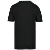 Men's Short-sleeved Organic T-shirt With Raw Edge Neckline - 110 g/m² - K398