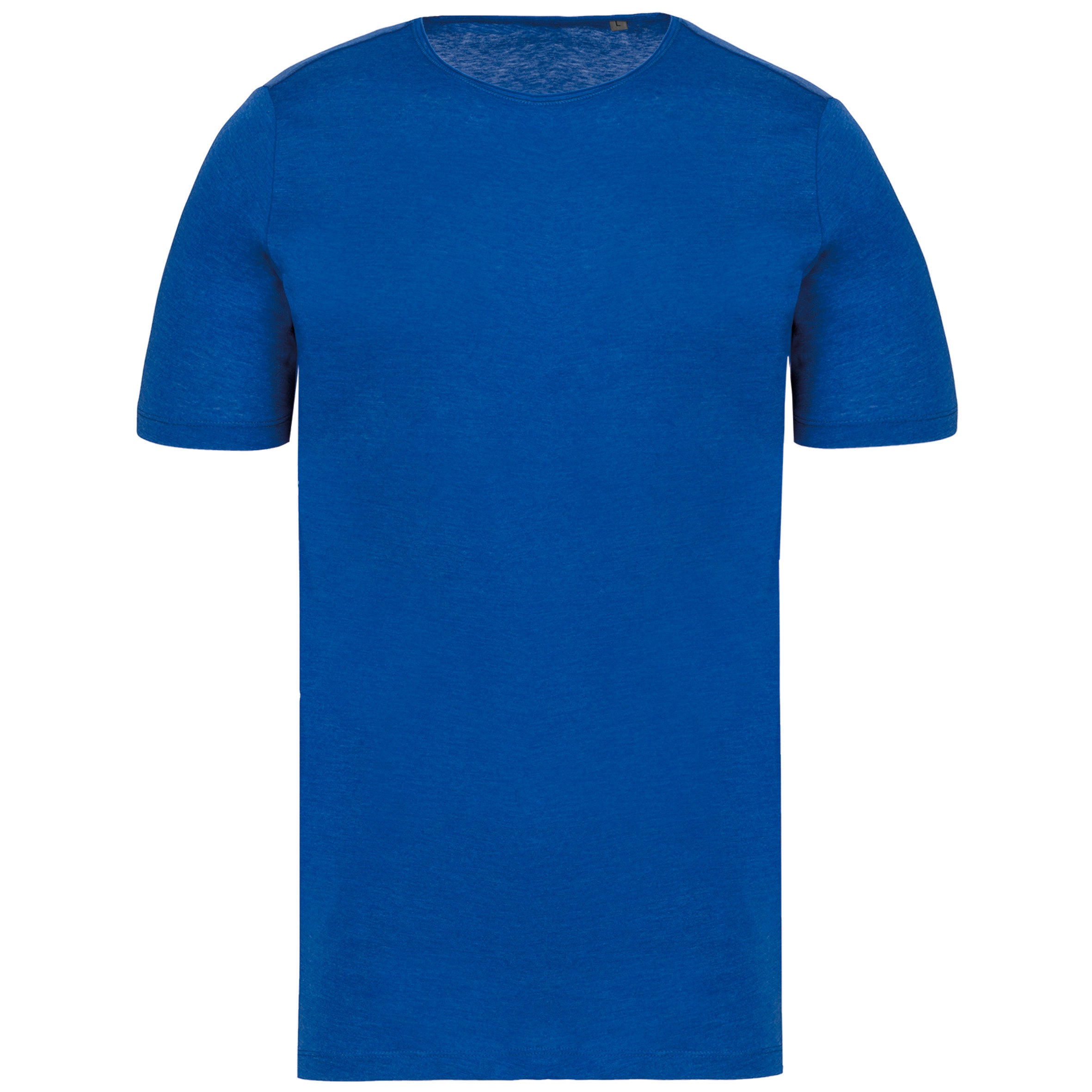 Men's Short-sleeved Organic T-shirt With Raw Edge Neckline - 110 g/m² - K398
